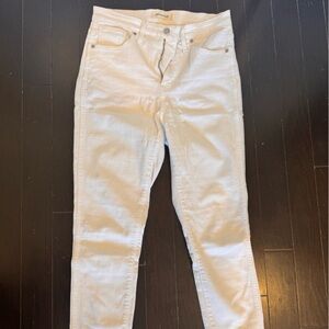 Madewell skinny white  jeans